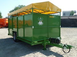 Traktorinė puspriekabė gyvuliams transportuoti PTL-8G, Laumetris