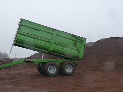 Puspriekabė durpėms transportuoti PTL-30D, Laumetris